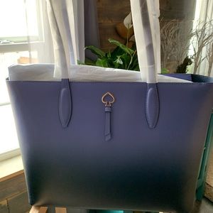 Brand New Kate Spade Adel Degrade Large Tote in Nightcap Purple Ombré Handbag